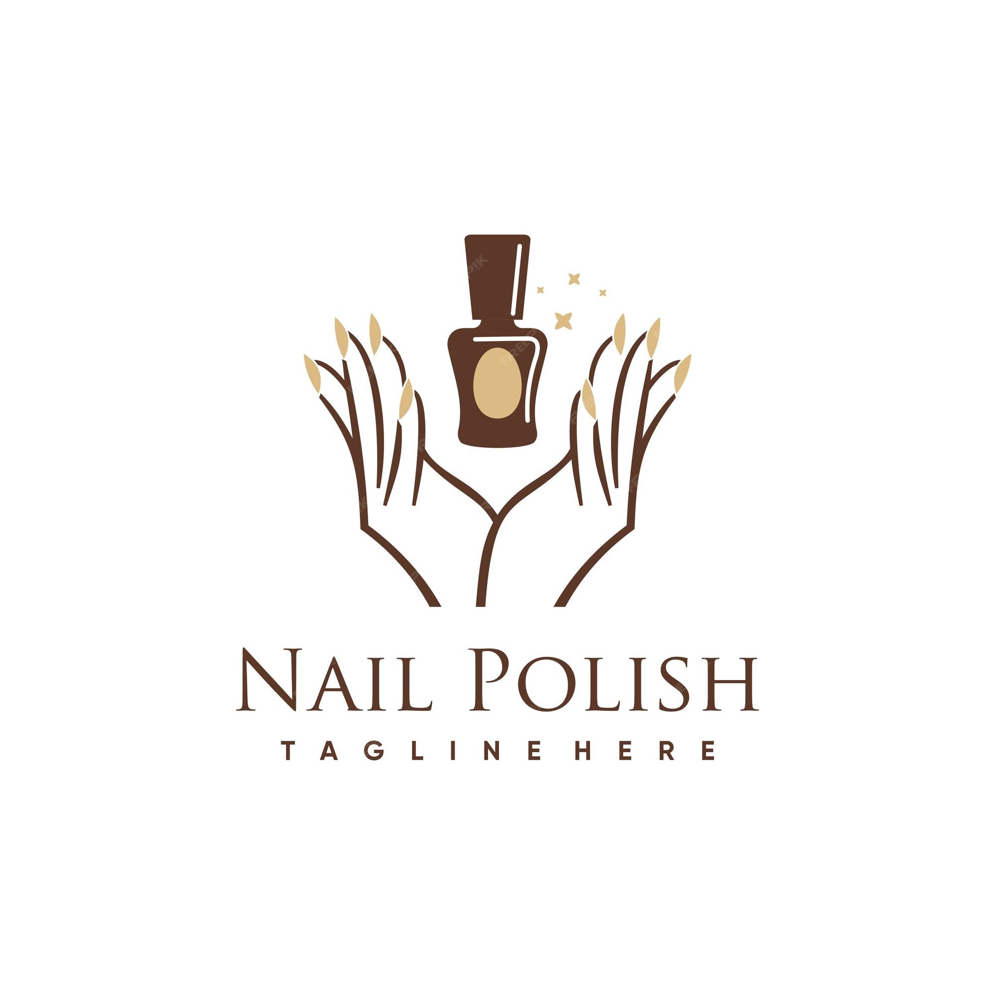 Premium Vector | Nail logo design concept for nail beauty woman premium ...