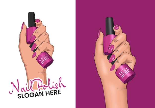 nail polish logo design