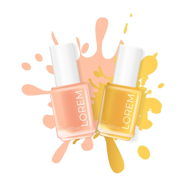 Nail polish with splash