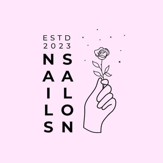 Nails salon logo