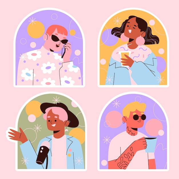 Naive influencers design stickers