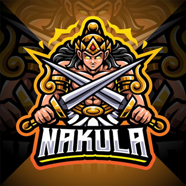 Nakula esport mascot logo design