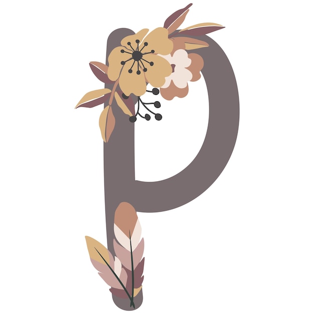 Name Creator Flowers includes flower alphabet,  flower compositions, cute graphic elements