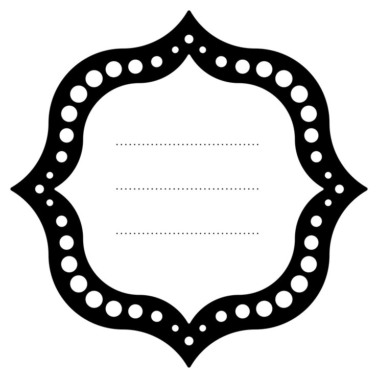 वेक्टर name tag sticker design template vector illustration