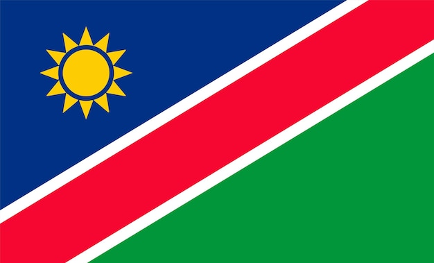 Vettore disegno della bandiera della namibia