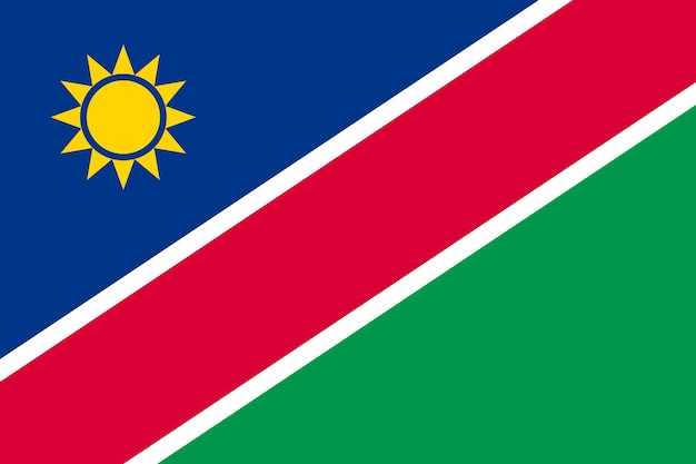 Vector namibia flat flag