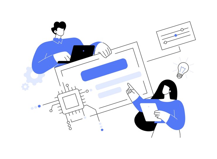 Vector 명명 및 태그 라인 추상 개념 벡터 일러스트 레이 션