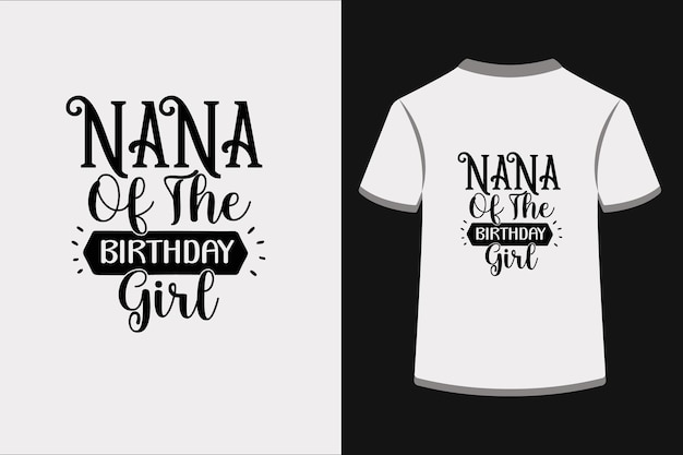 Vector nana of the birthday girl