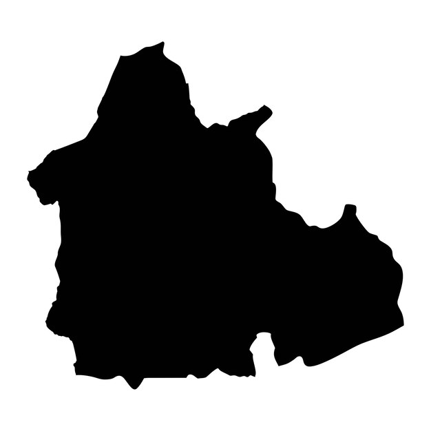 ベクトル ナナ・マンベレ県地図 中央アフリカ共和国の行政区画