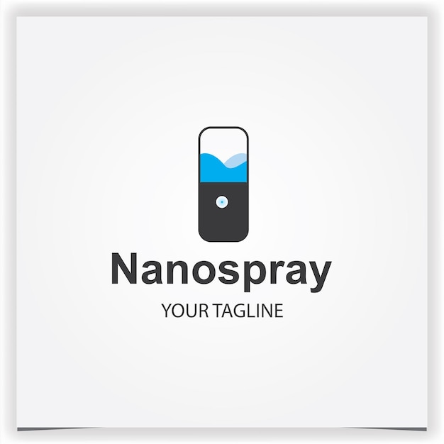 Nanospray 로고 프리미엄 우아한 템플릿 벡터 eps 10