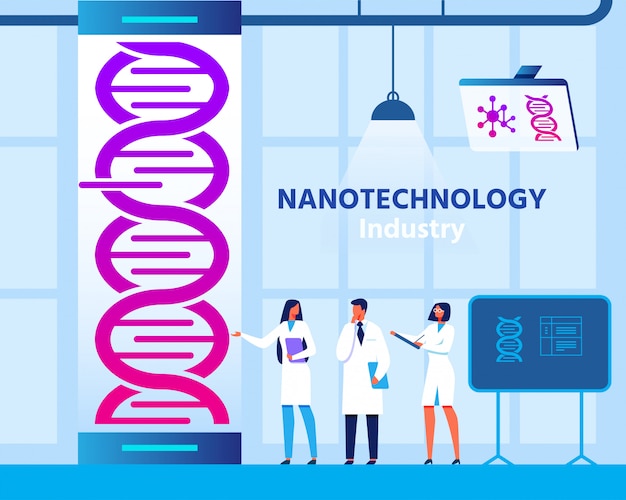 Nanotechnologie Genetisch Engineering Laboratorium
