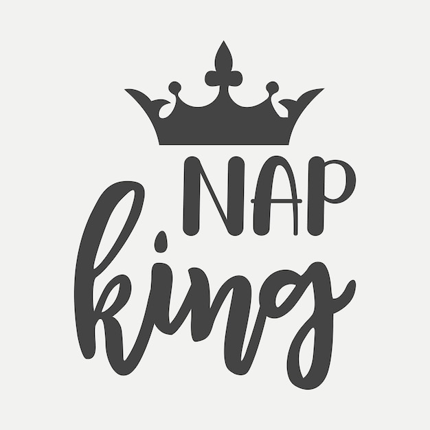 Вектор Дизайн типографики nap king