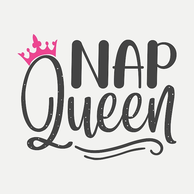 Vector nap queen premium vector design