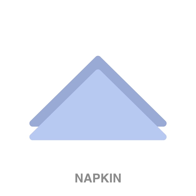 Napkin illustration on transparent background