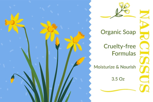 Narcissus organic soap cruelty free formula