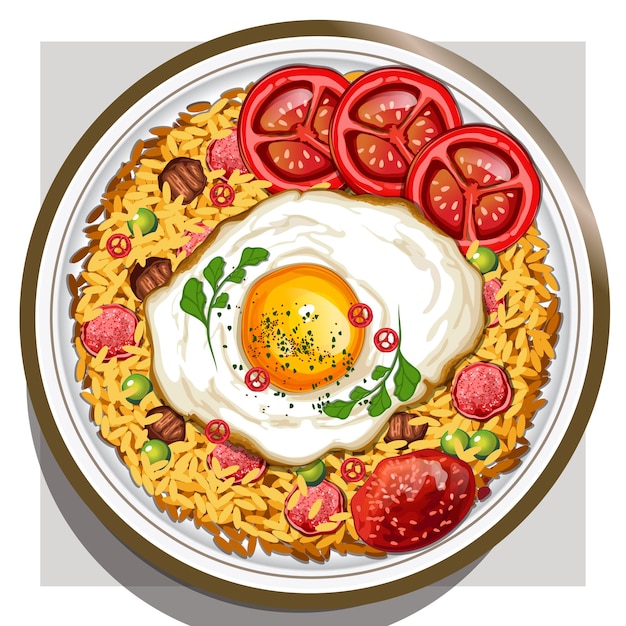 Nasi goreng (gebakken rijst)