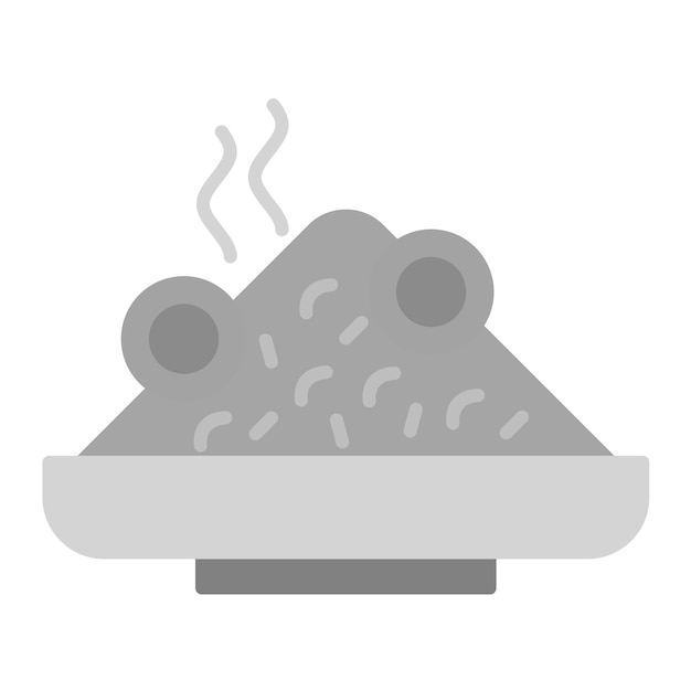 L'immagine vettoriale dell'icona di nasi goreng può essere utilizzata per world cuisine
