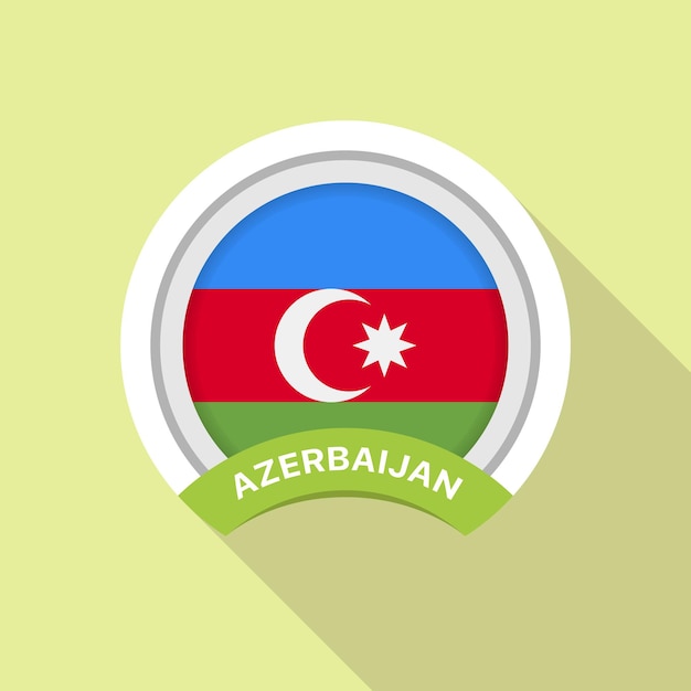 National azerbaijan flag official colors and proportion correctly