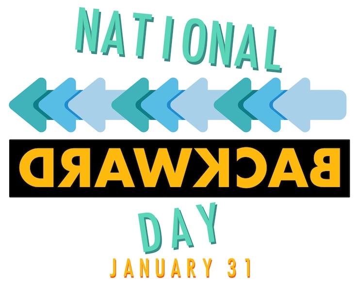 Vector national backward day banner design