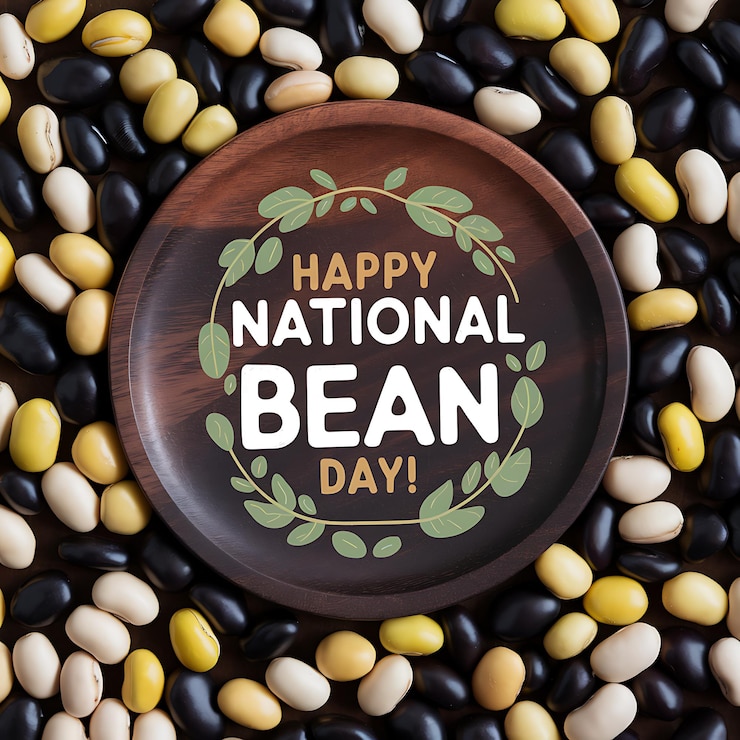 Vector national bean day editable eps templates celebrating healthy legumes