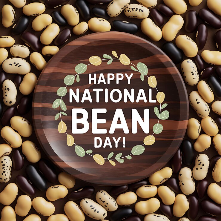 Vector national bean day editable eps templates celebrating healthy legumes