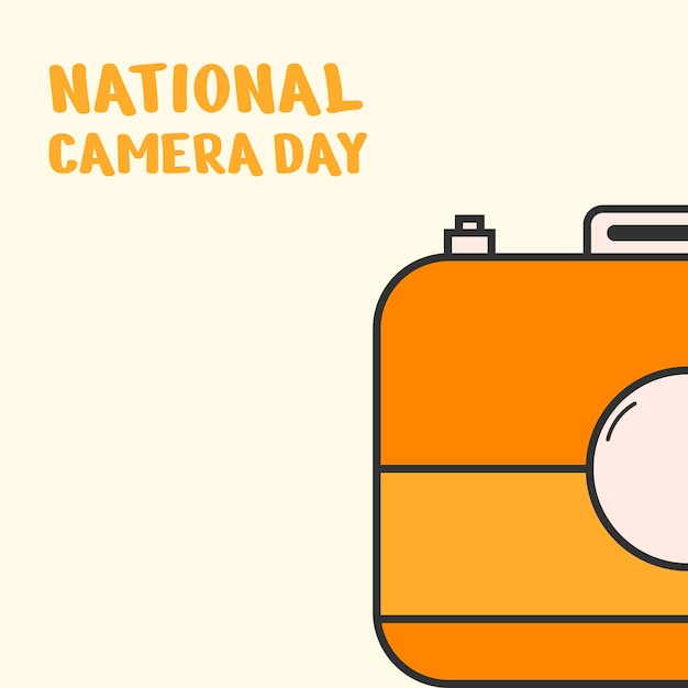 Vector national camera day design post cad social media vector