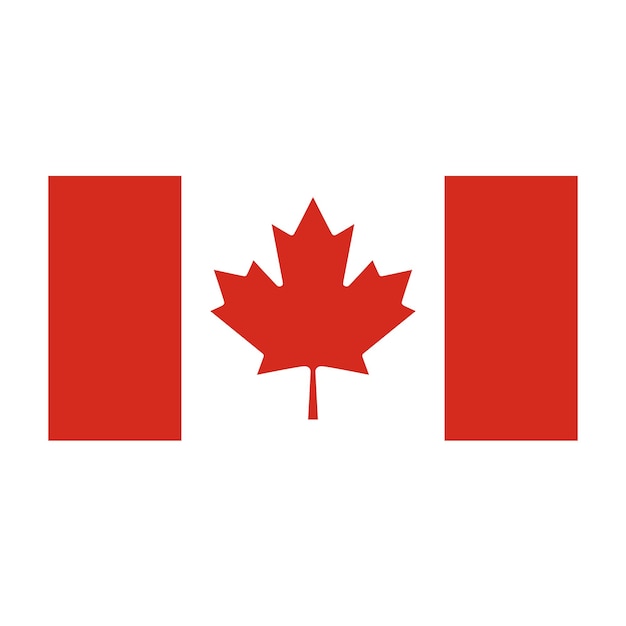 Vector national canada flag vector illustration national flag