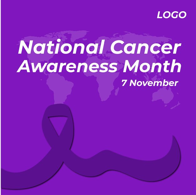 National Cancer Day Vector Template