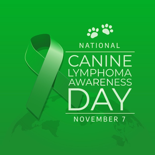 National Canine Lymphoma Awareness Day design template