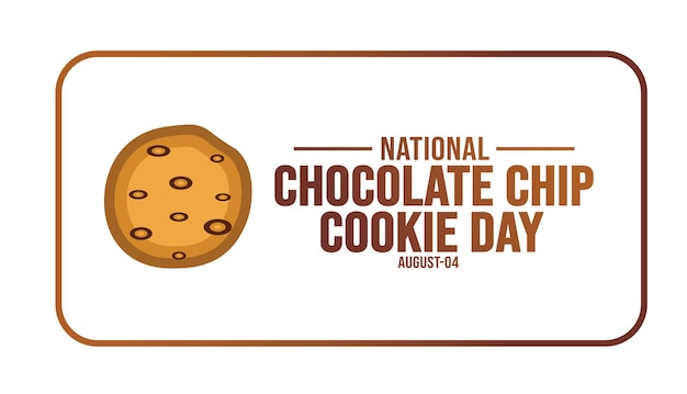 国家チョコレート チップ クッキーの日の背景テンプレート休日コンセプトの背景バナー プラカード