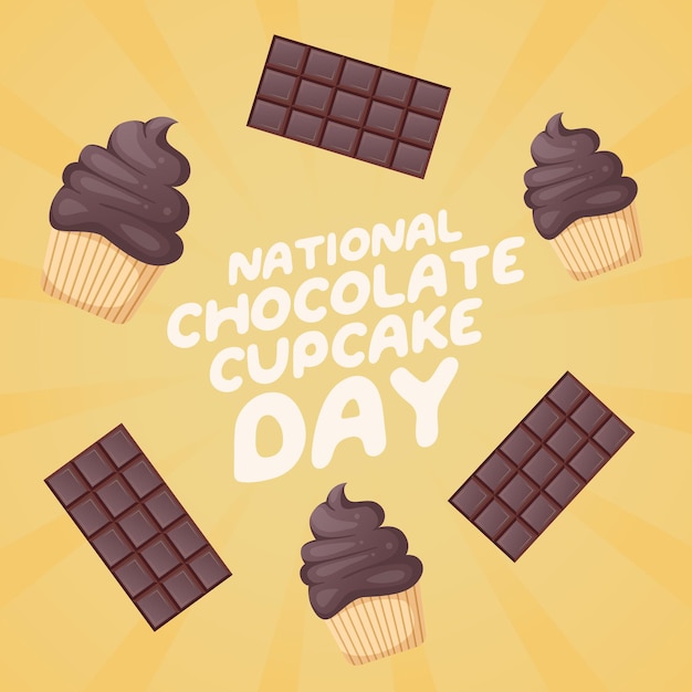 Шаблон оформления Национального дня шоколадного кекса