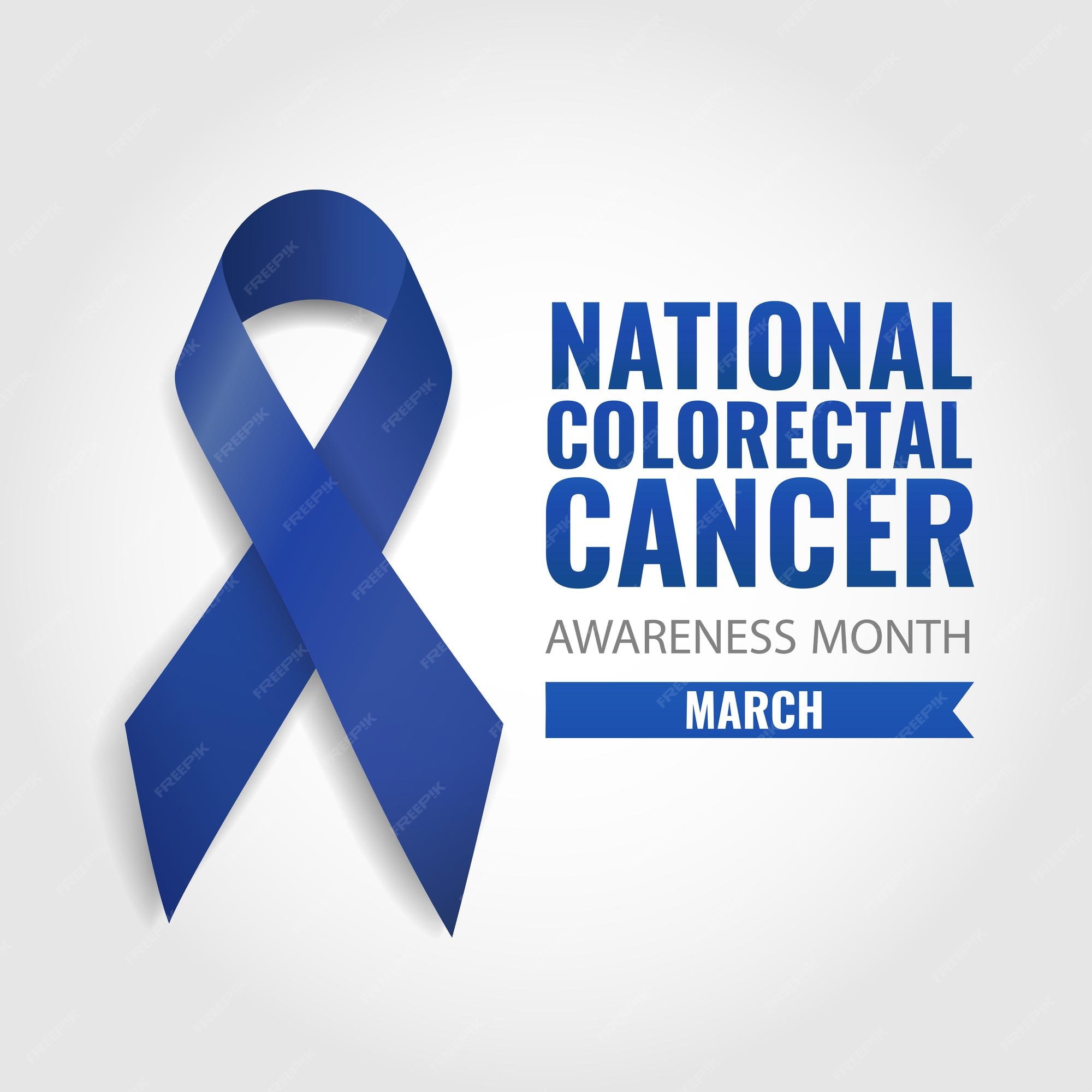 Premium Vector National colorectal cancer awareness month