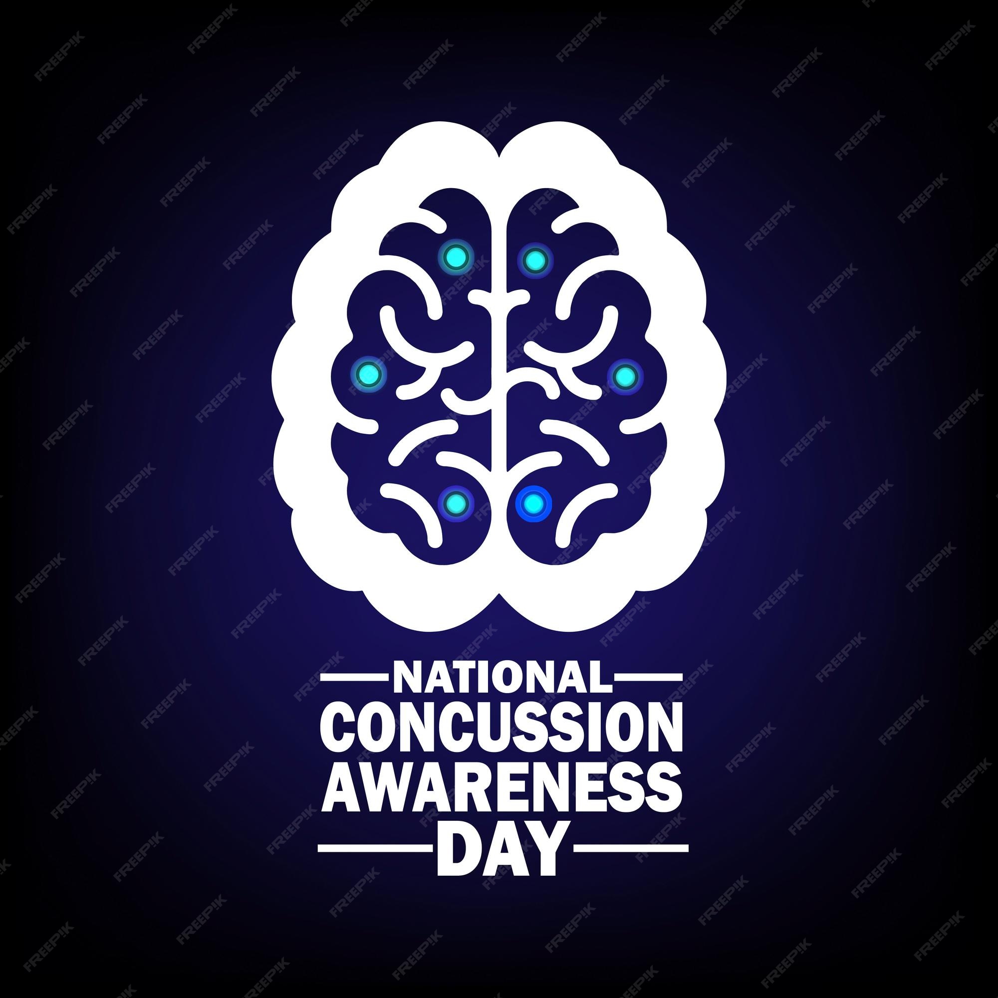 Premium Vector National concussion awareness day vector illustration