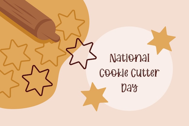 National cookie cutter day baking cookies banner