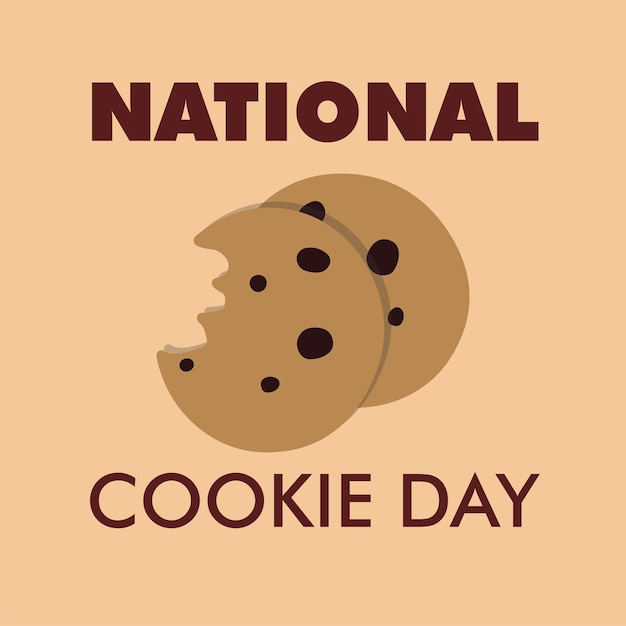 National Cookie Day Design Element