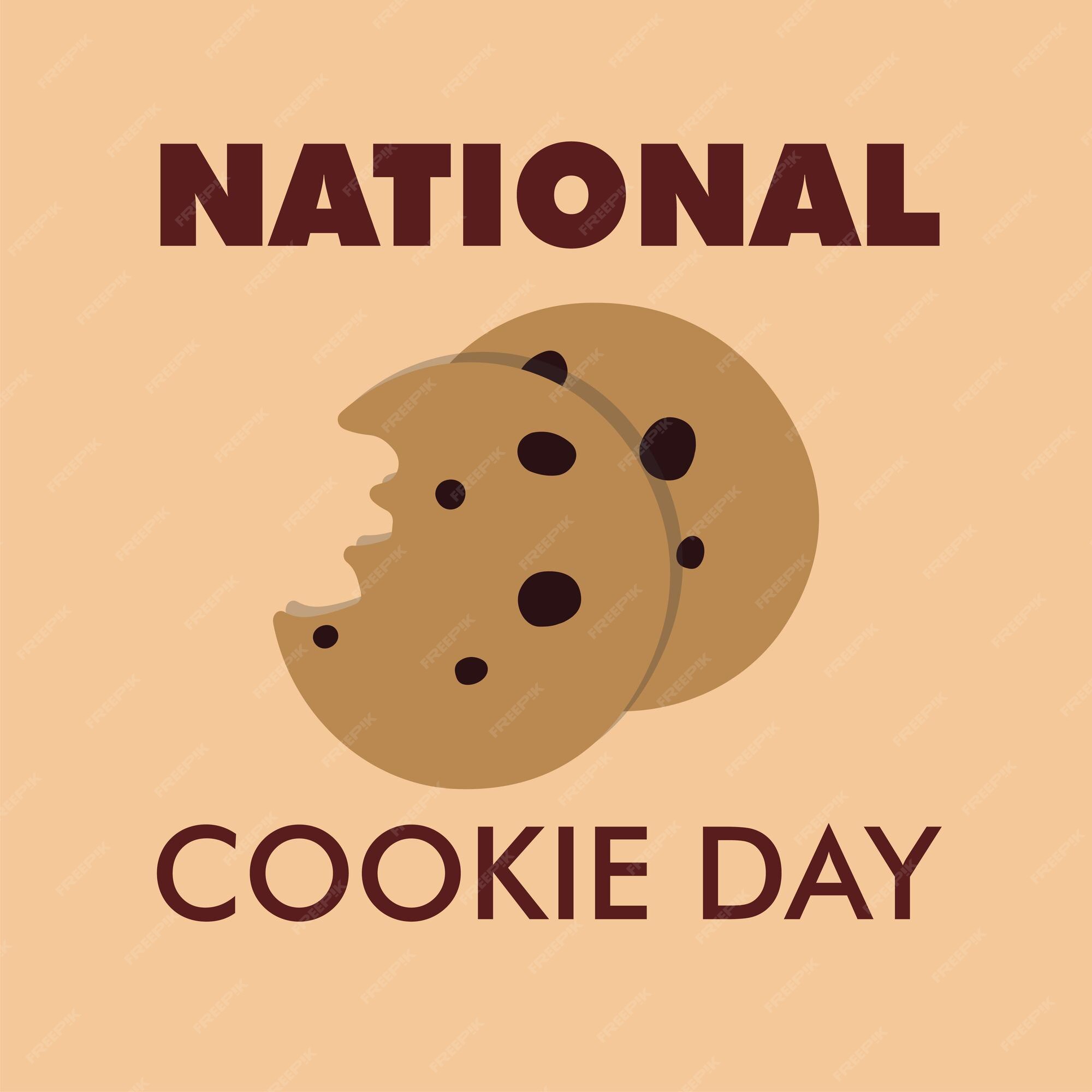 Premium Vector National Cookie Day Design Element