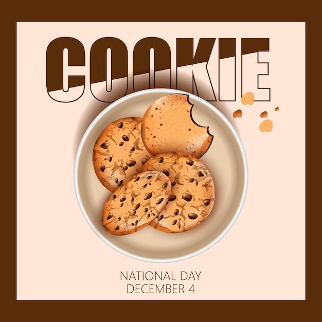 Vector national cookie day is a celebration of one of the world's favorite treats the cookie