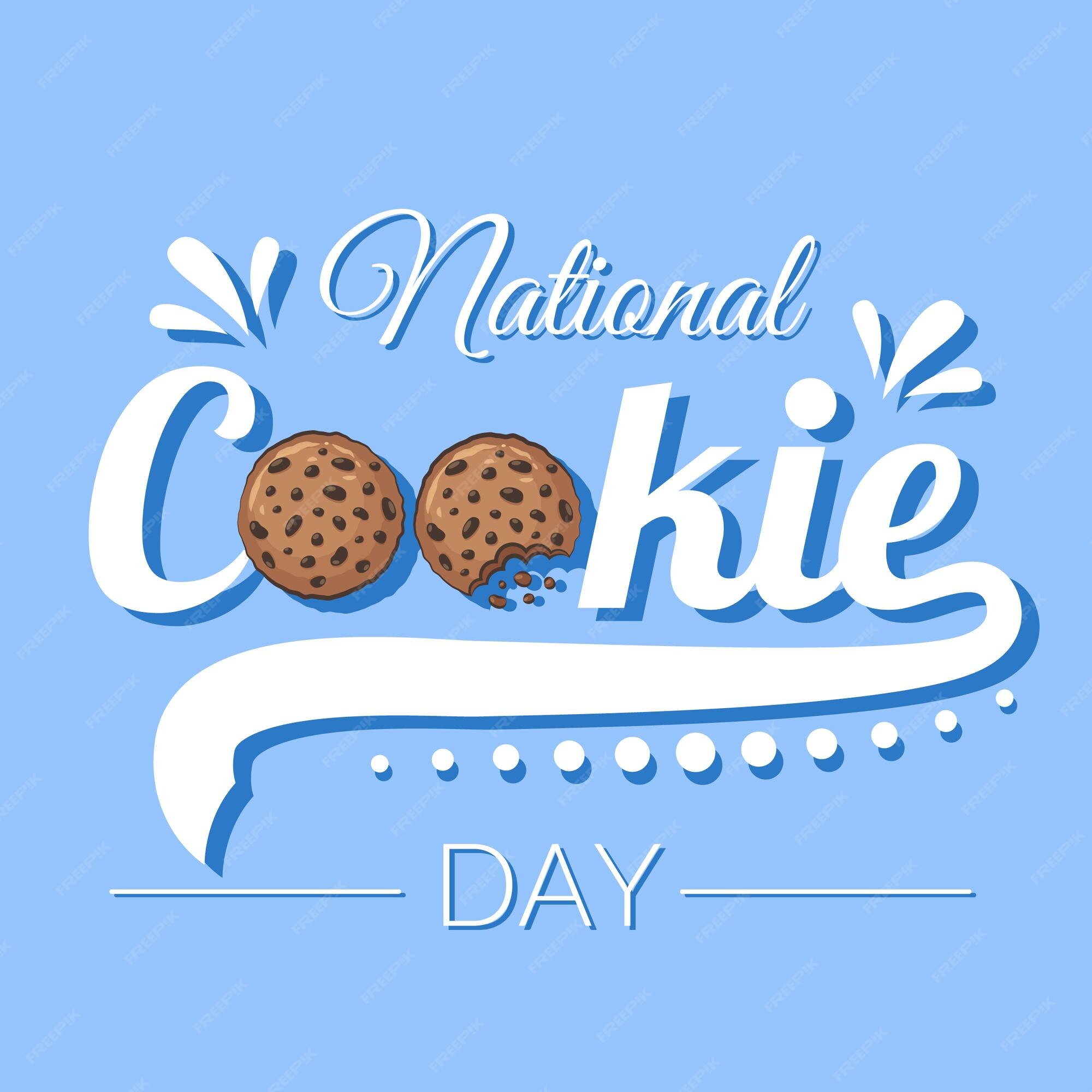 Premium Vector National Cookie Day. Vector design