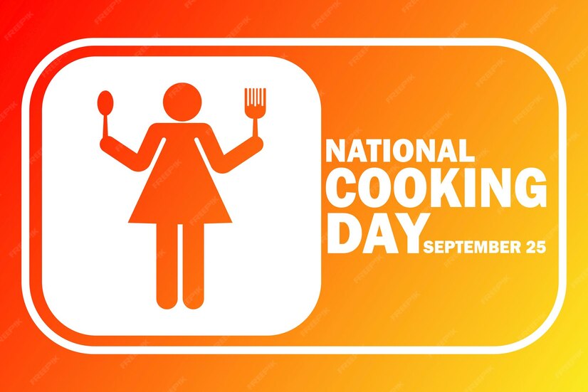 Premium Vector National cooking day cooking concept template for
