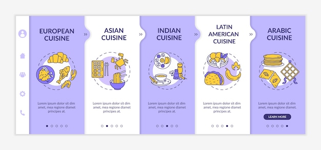 National cuisine onboarding template