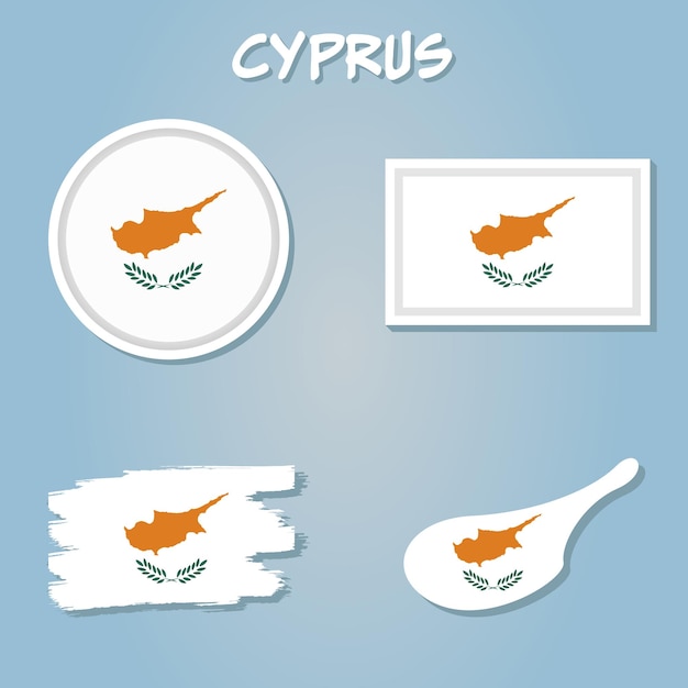 National Cyprus flag official colors and proportion correctly