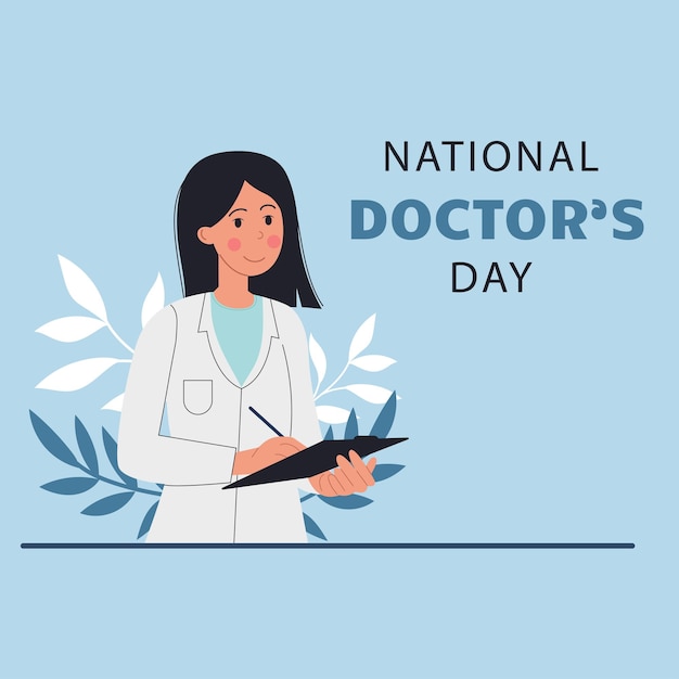 National Day of Doctors Vector illustration