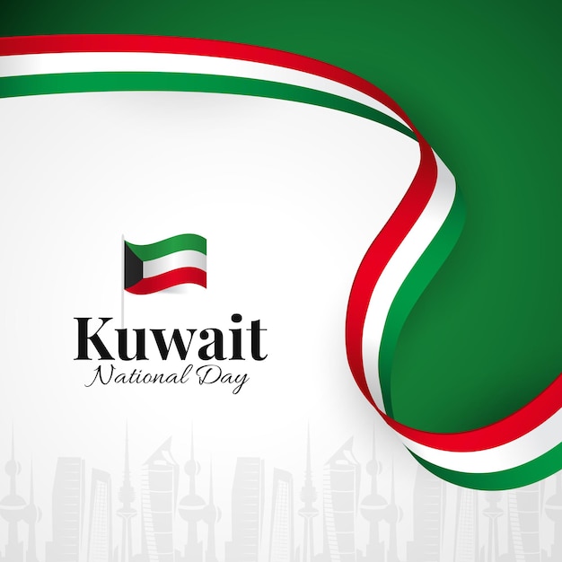 Vettore festa nazionale del kuwait