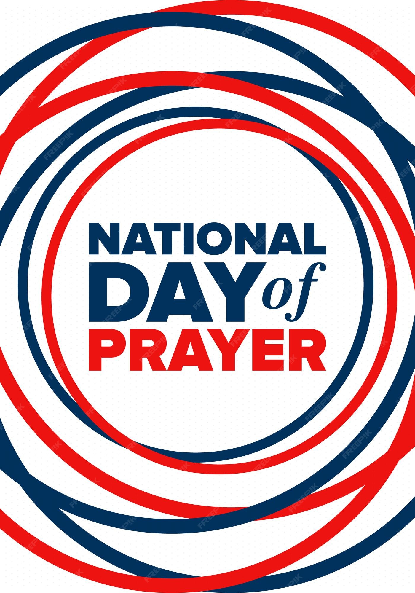 Premium Vector National day of prayer in united states day when