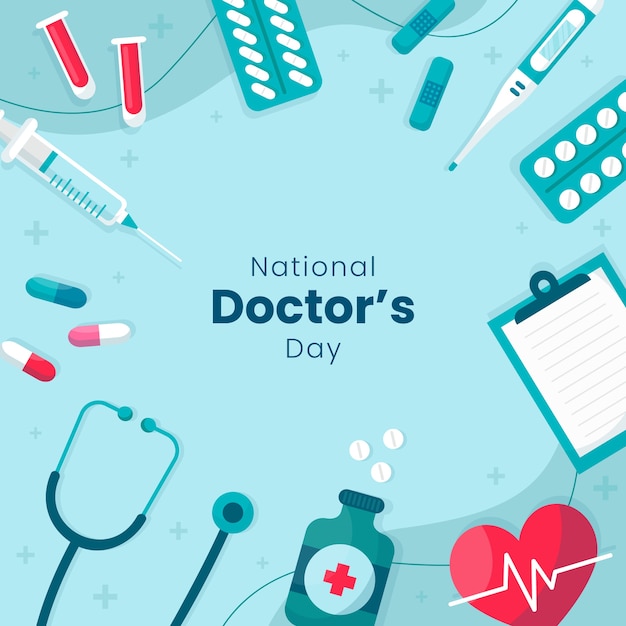 National doctor's day illustration