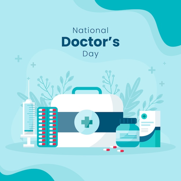 Vector national doctor's day illustration