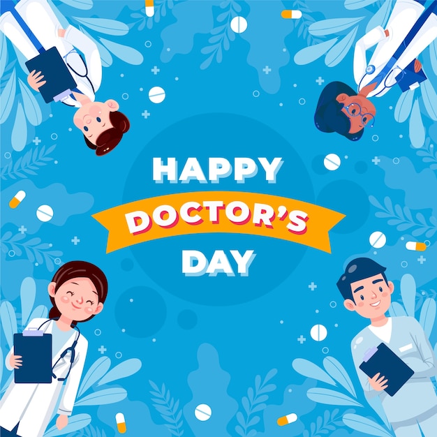 Vector national doctor's day illustration