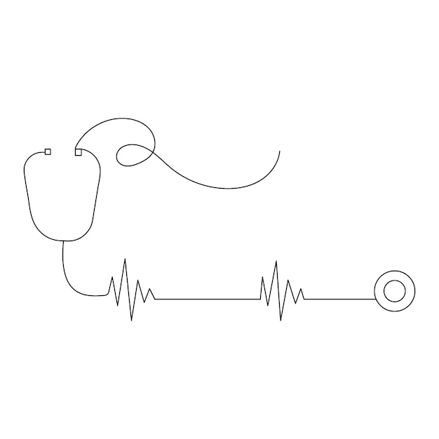 Vector national doctors day continuous one line drawing of outline vector illustration