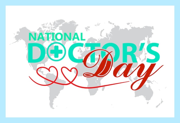 National Doctors' Day March 30 Holiday concept Template for background banner card poster