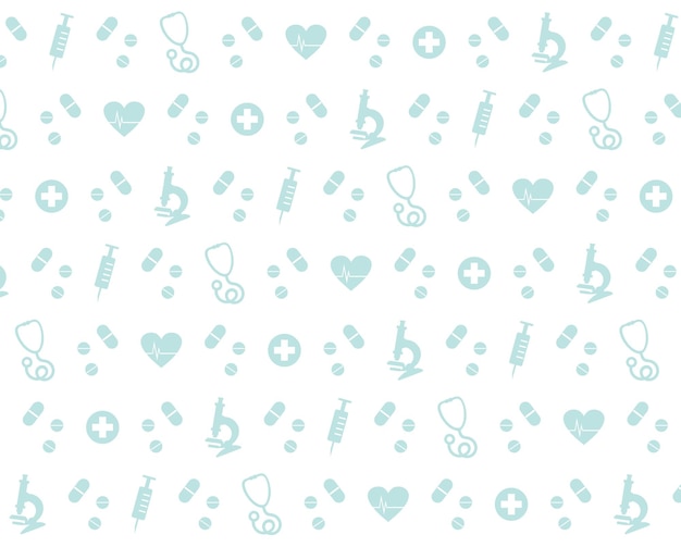 National Doctors Day medical background pattern